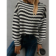 New Wish Loose Round Neck Pullover Knitted Sweater