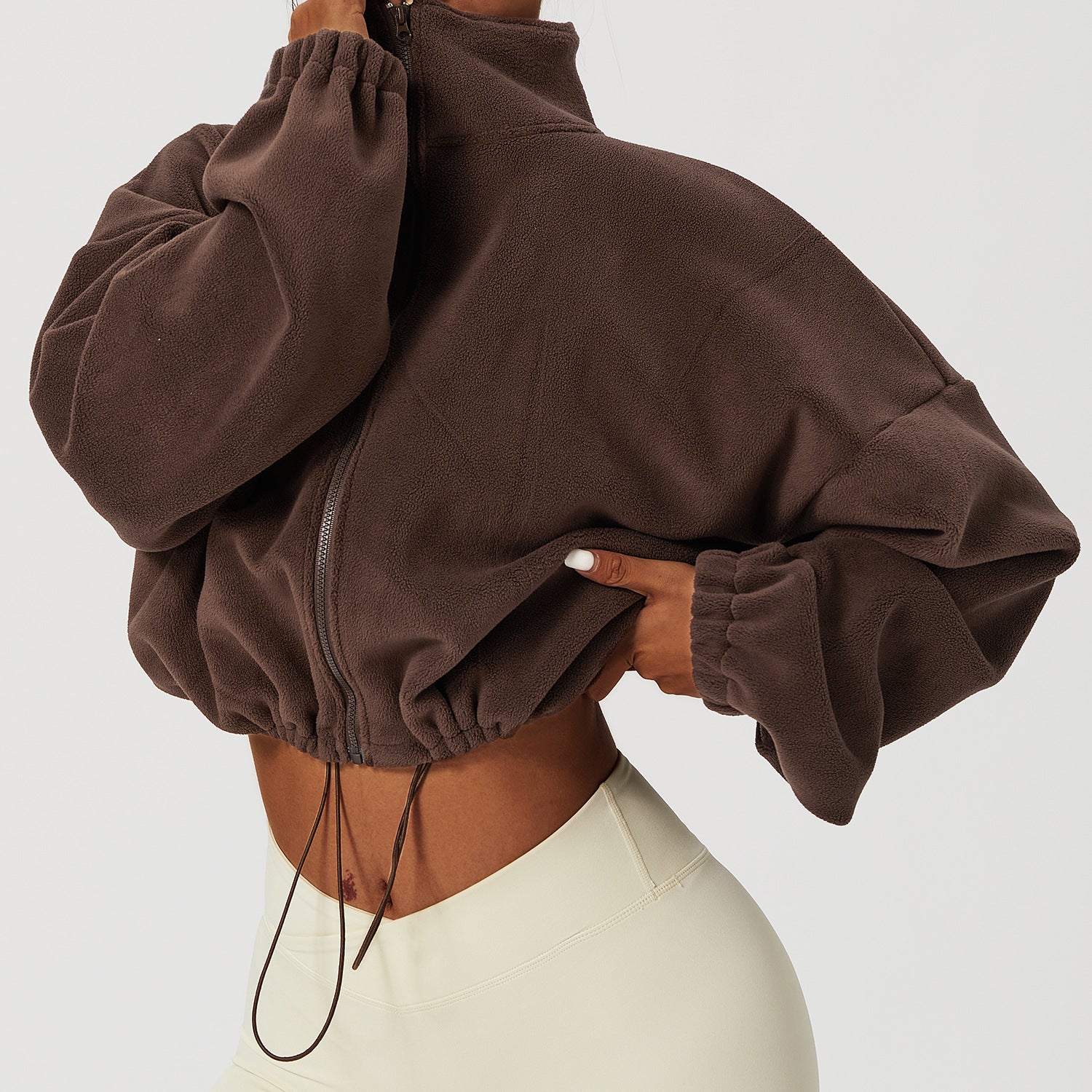 Women's Cashmere Stand Collar Sports Coat