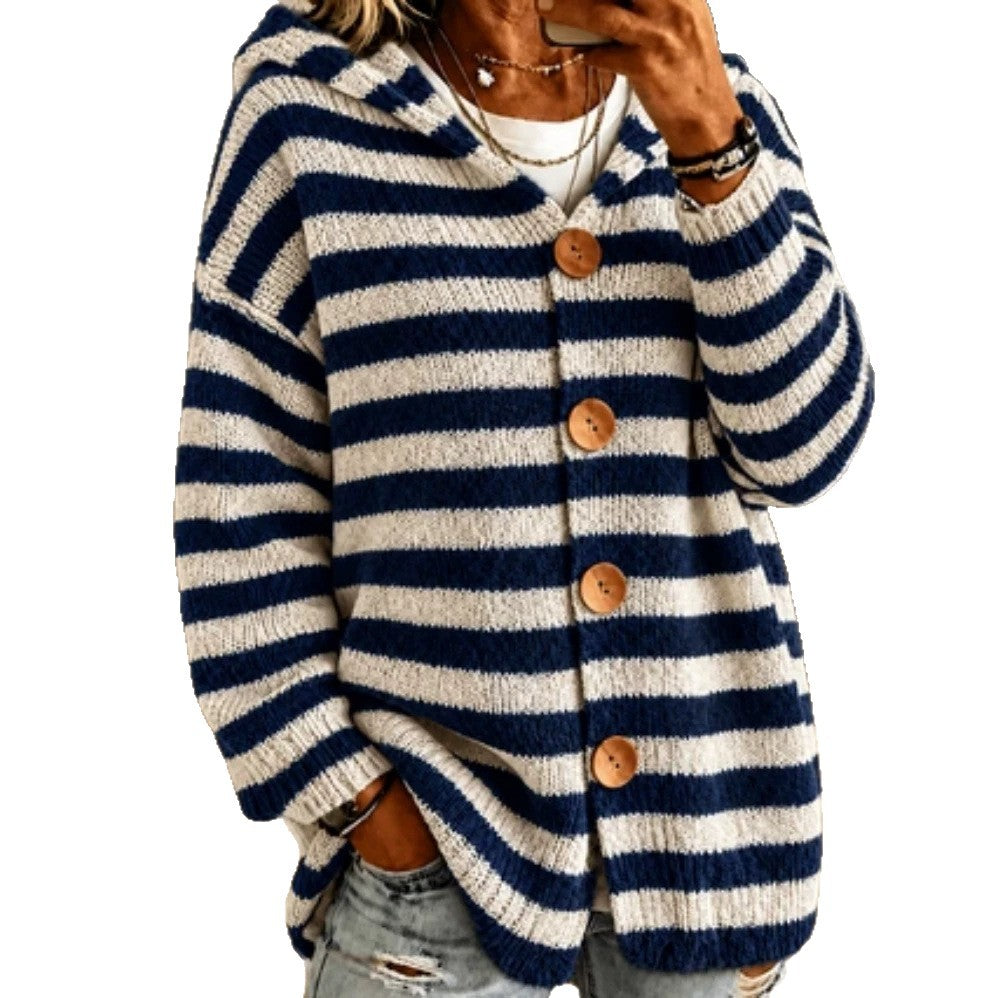 Striped Casual Fashion Women's Sweater