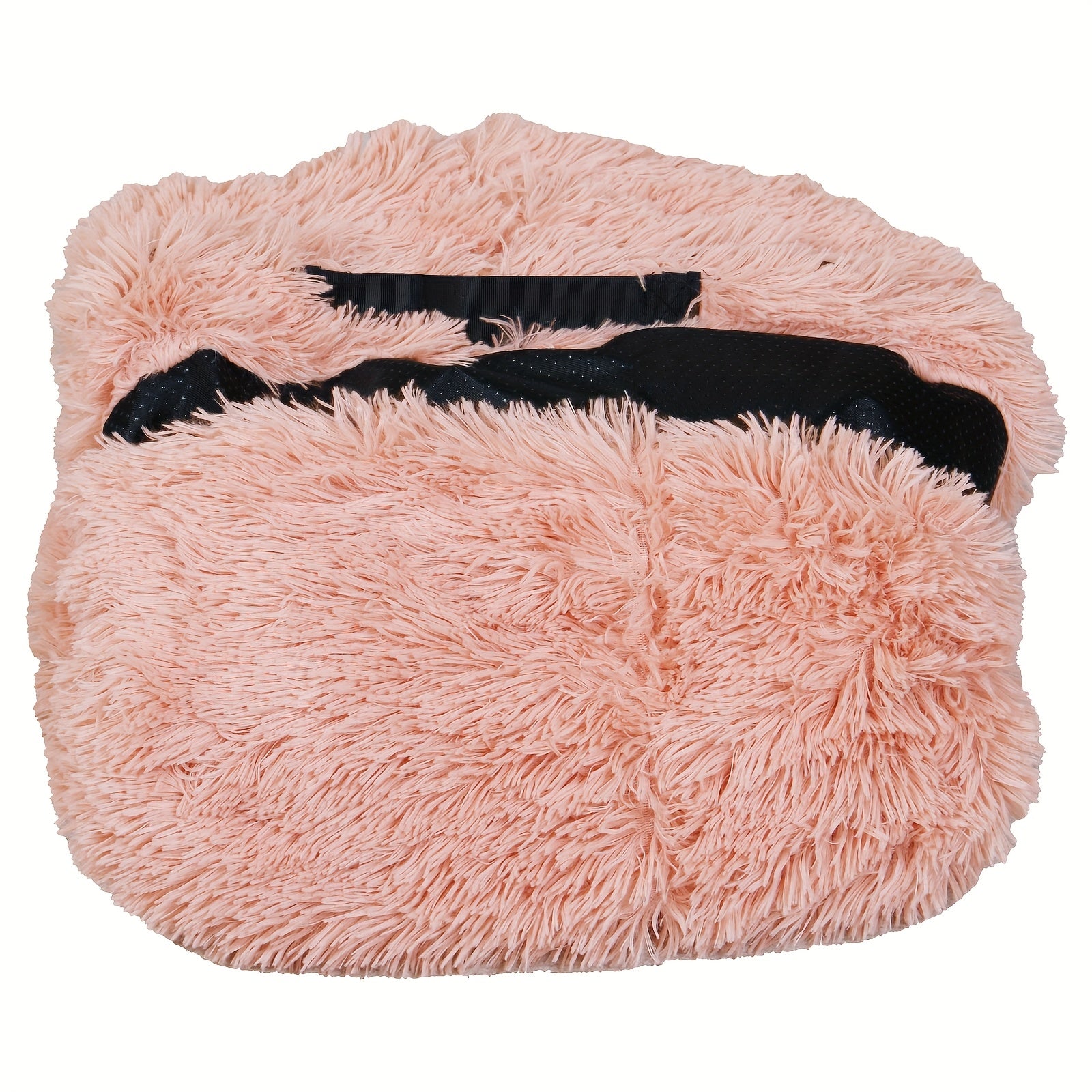 Human Dog Bed For You And Your Pets, Washable Faux Fur Orthopedic Napping Bed With Plump Pillow, Blanket, And Strap - Grey