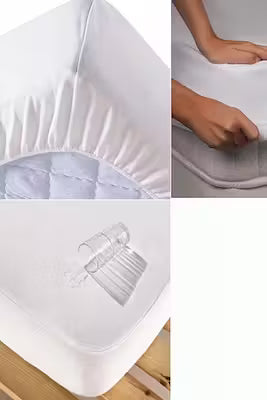 120x200 Liquid-Proof Mattress Protector – Breathable Cotton Blend