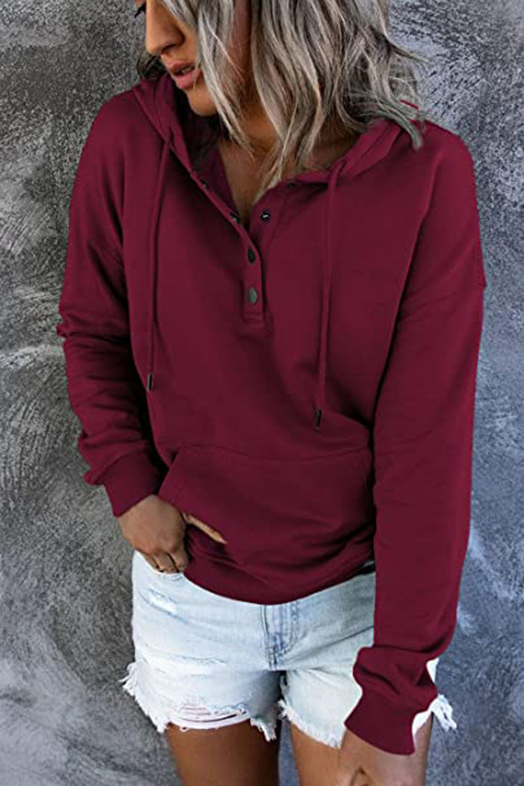 Women's Casual Hooded Sweatshirt with Pockets