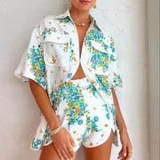 Seaside Holiday Placket Hook Shirt Outfit