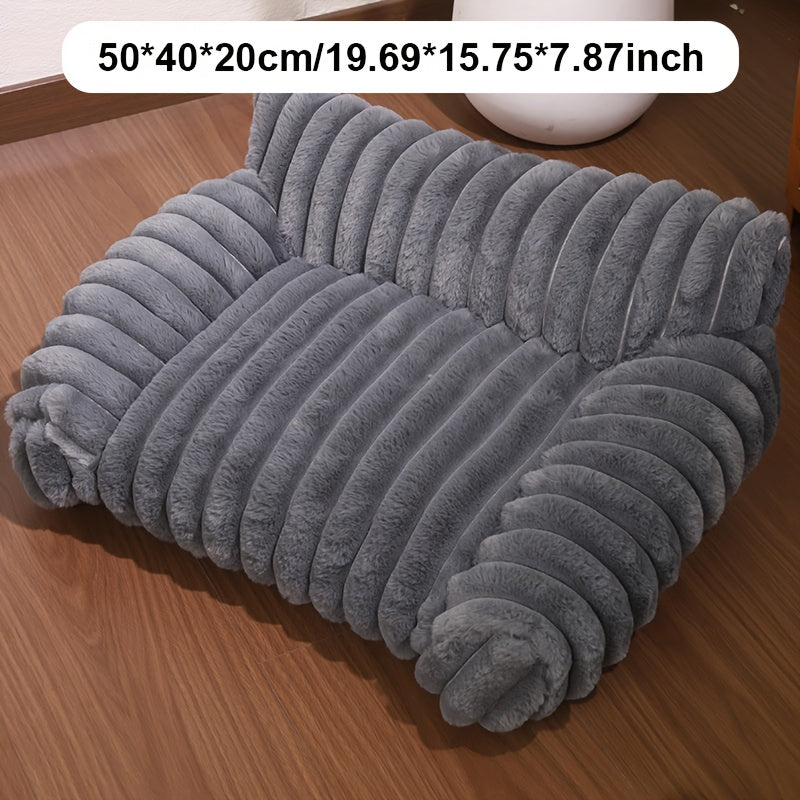 Comfortable Cat Sofa For All Seasons, Cute Soft Breathable House Bed Sleeping Basket, 3 Scenes Suitable For Small Medium Large Size, Cat Sofa Bed, Dark Green Pet Sofa For Cats, Cat Couch For Indoor...