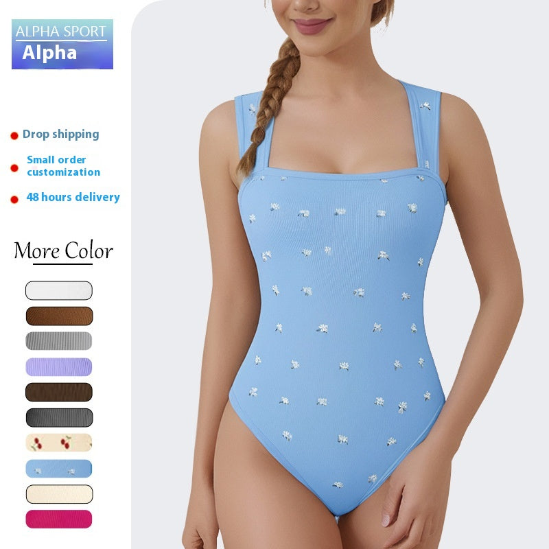 Seamless Belly-Control Yoga Fitness Romper