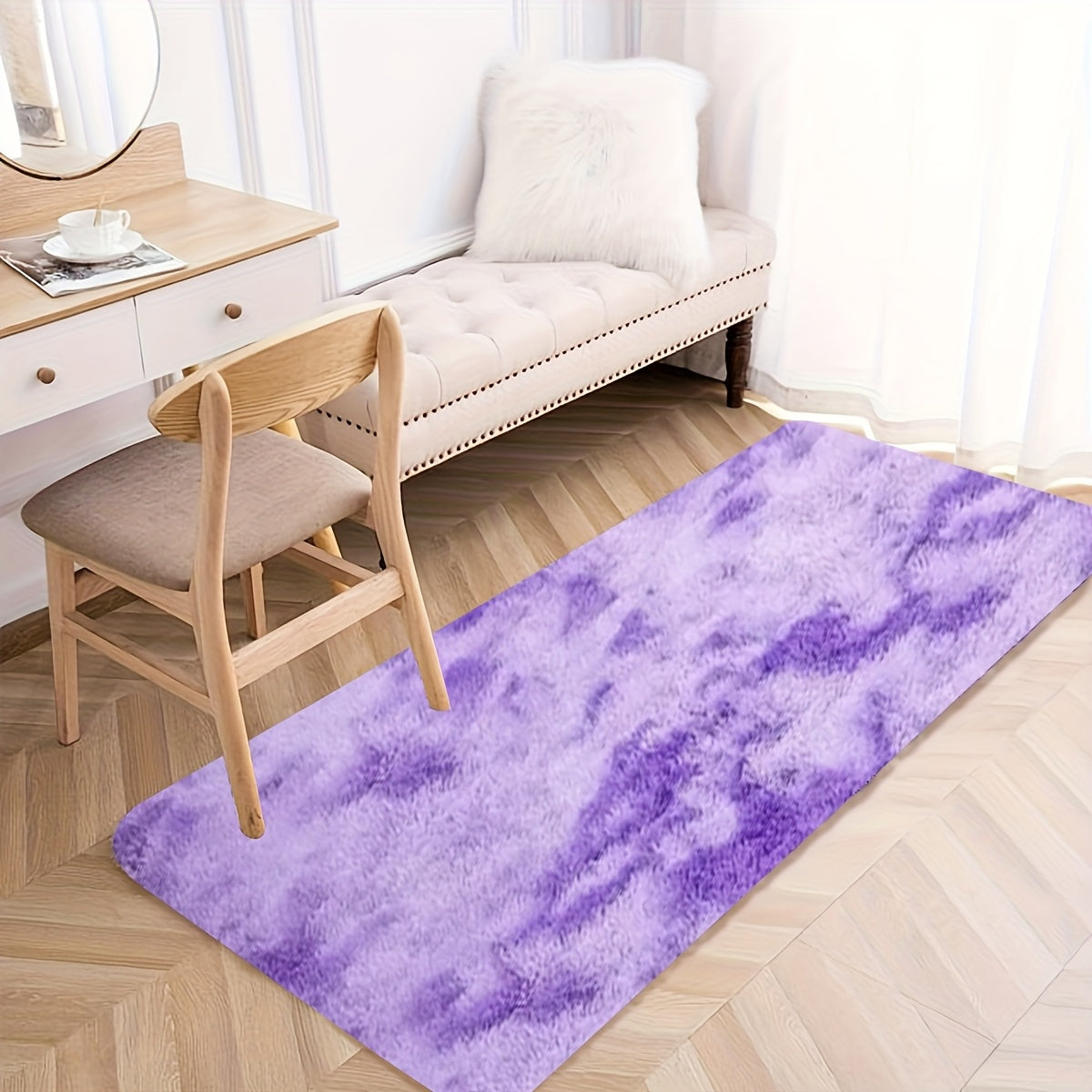 Soft Plush Drum-Shaped Carpet