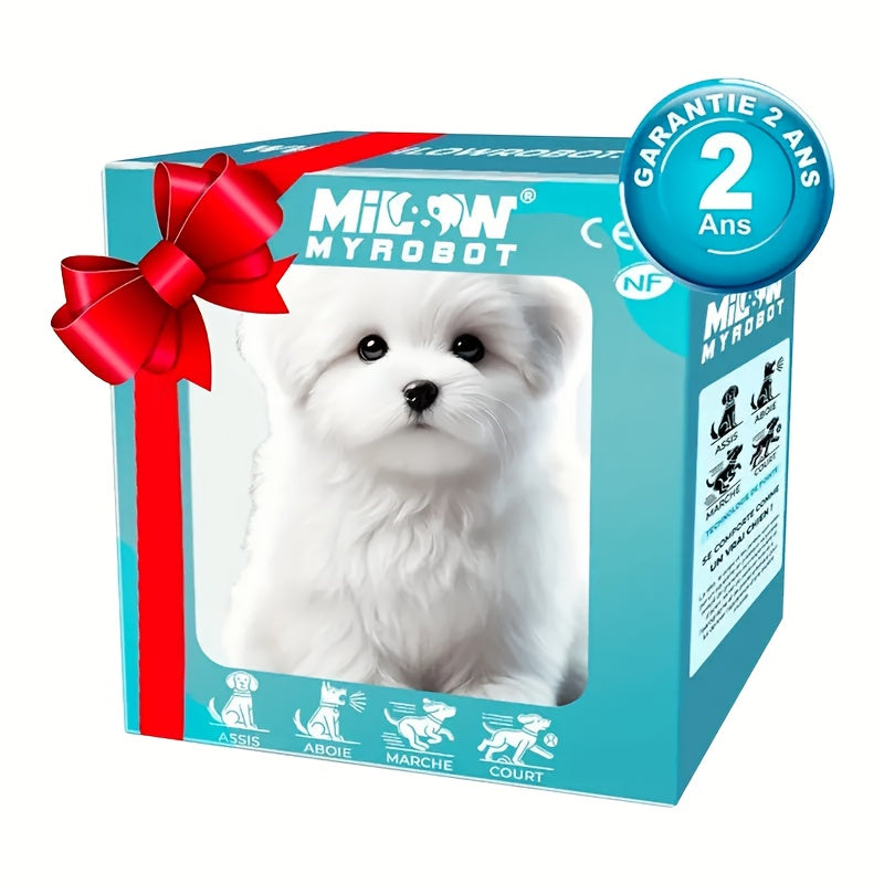 2025 New Robot Dog, Robot Puppy That Acts Like A Real Puppy, - My Realistic Robotic Puppy, Dog Robot for Children, Robot Dog - Walking, Barking, Tail Wagging, Gift a Towing Rope, Birthday Gift