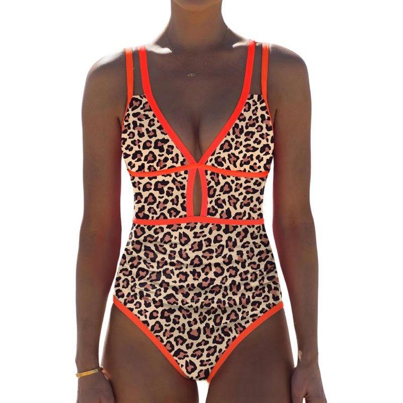 Color Block Sexy Flattering Swimsuit For Women