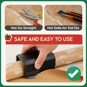 Christmas Gift Wrapping Paper Cutter High Precision Blade Manual Cutting Tool Craft DIY Scrapbooking Portable Slider Paper Trimmer Birthday Gifts/Home Office Battery-Free Efficient Precision