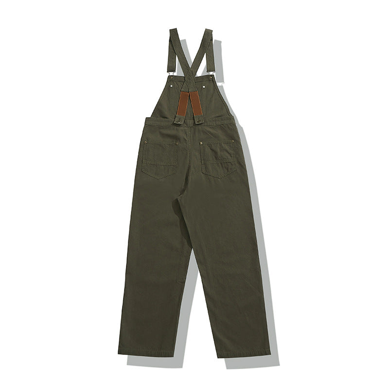 Japanese Workwear Canvas Overalls for Casual Style