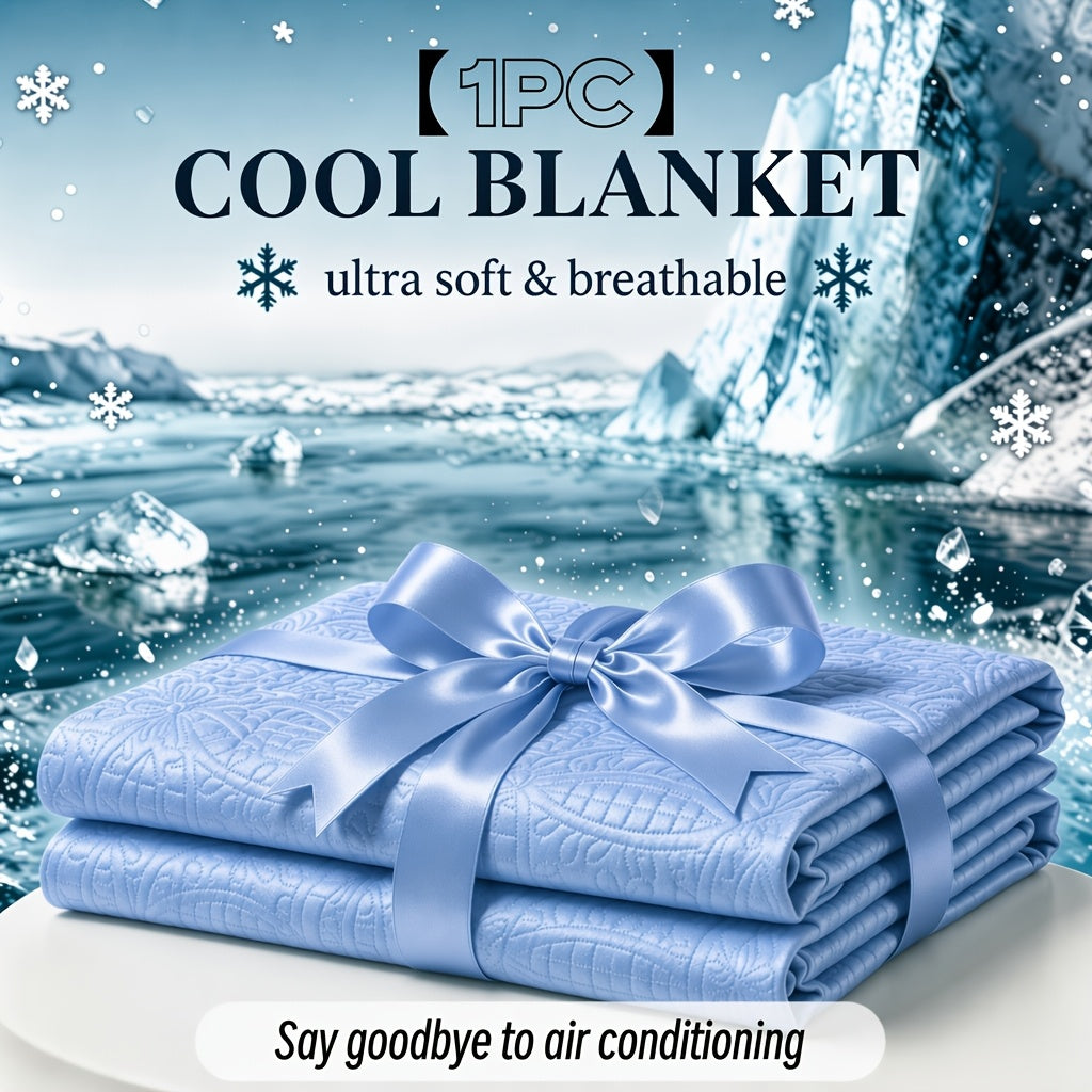 Bamboo Fiber Cooling Blanket, Single-Piece, Machine Washable