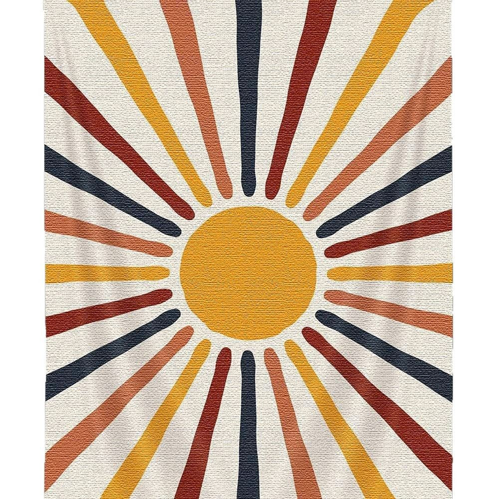 Bohemian Sun Tapestry Synthetic Fiber Retro Decor