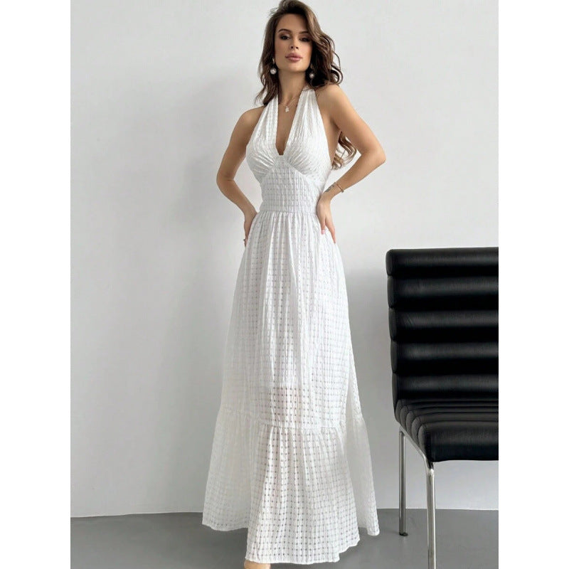 Womens Summer New Elegant Slim-fit Dress