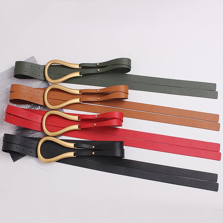 Large Metal Horseshoe Belt Buckle for Men