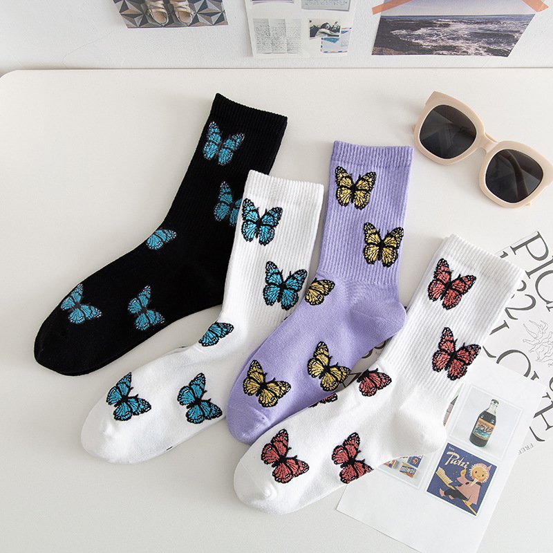 Add a Touch of Whimsy with Breathable Butterfly Socks
