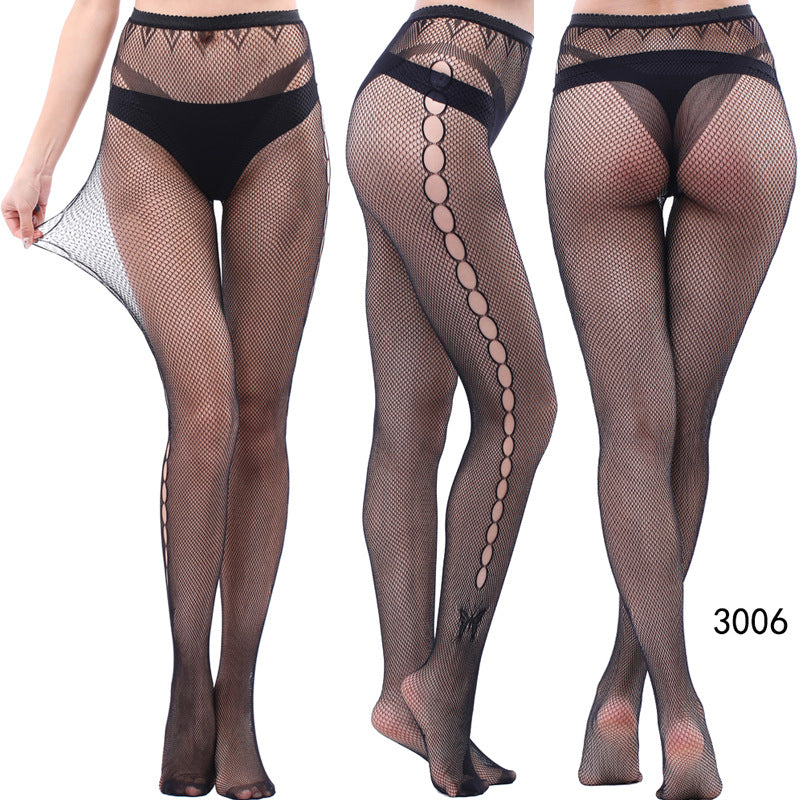 Vintage Tattoo Lace Hollow Net Socks for Women