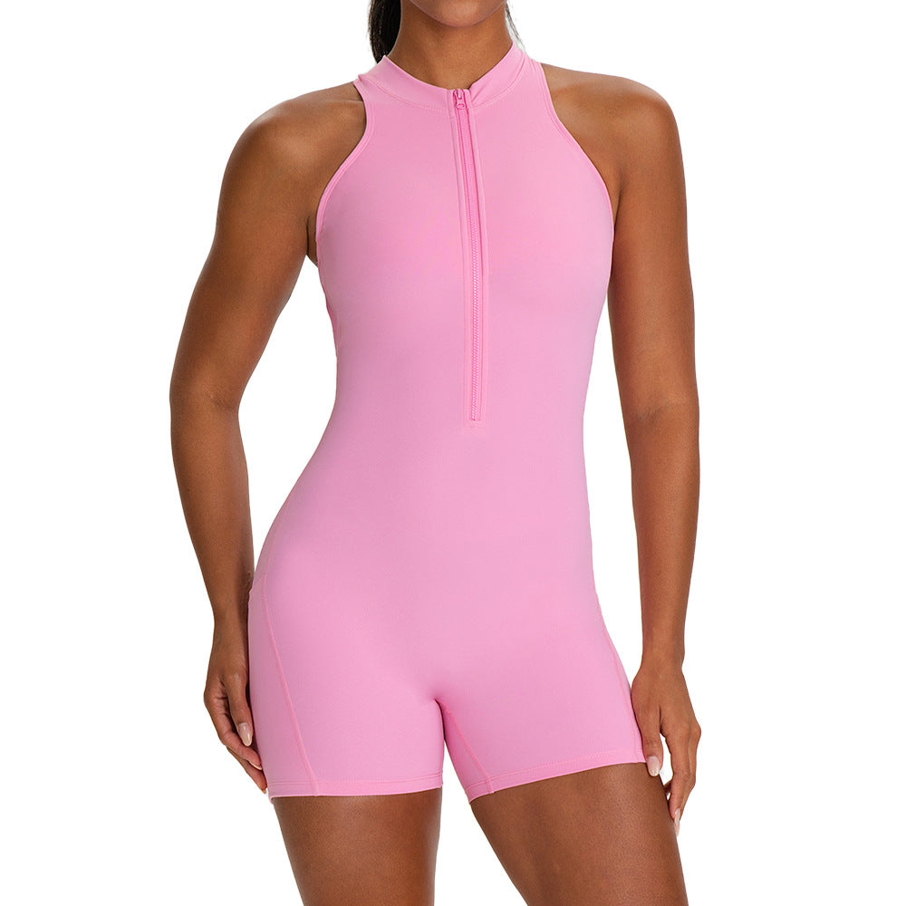 Padded Peach-Butt Fitness Bodysuit