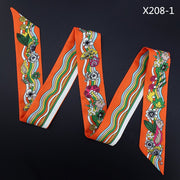Long Twill Silk Scarf for Women