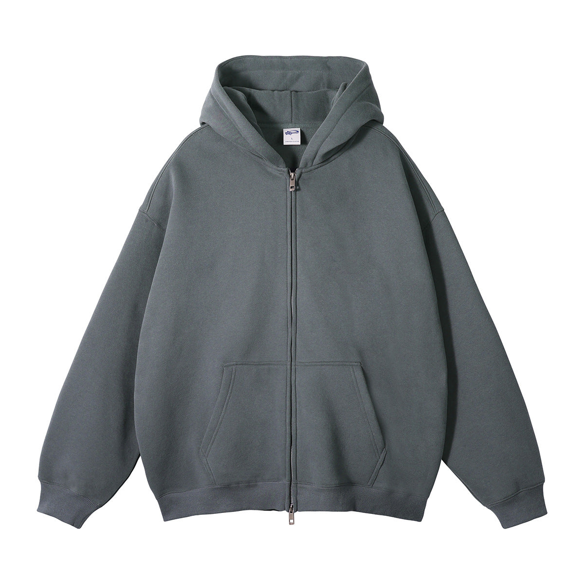 Men's Fleece-Lined Thickened Loose Streetwear Hoodie