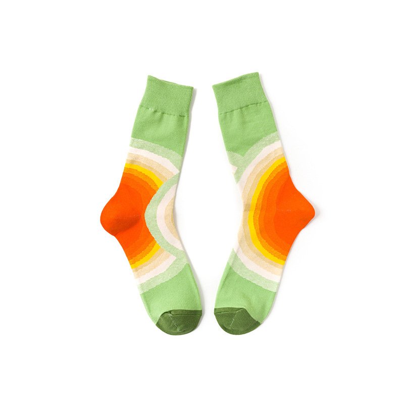 Cute Calf Length Cotton Socks for Women