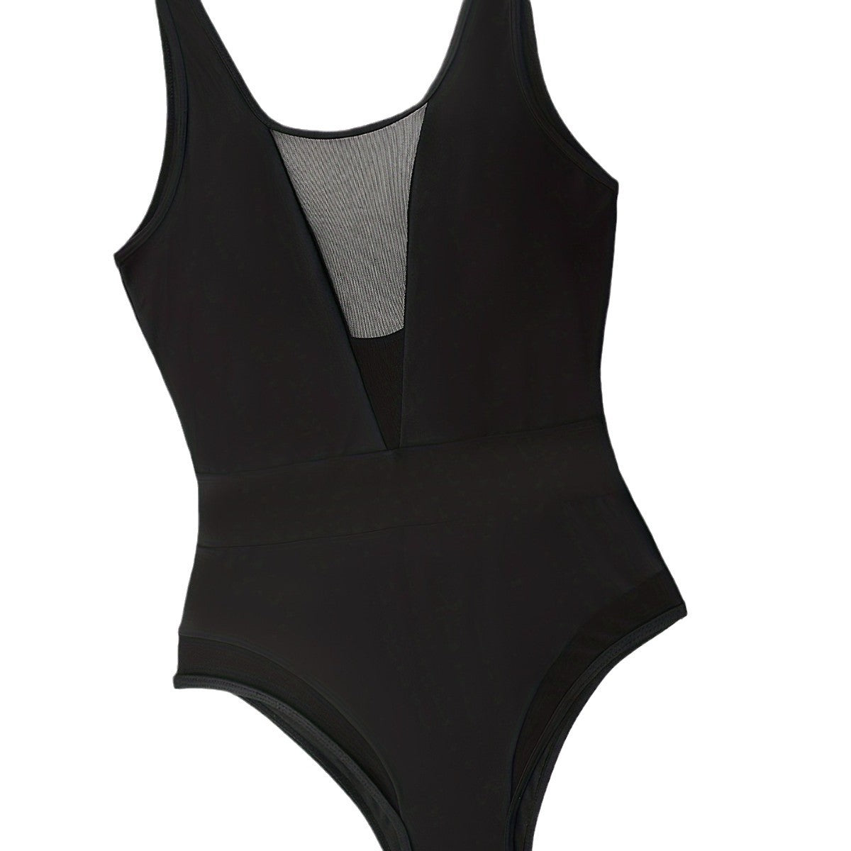 New Black Tight-Fitting One-Piece Swimsuit For Women