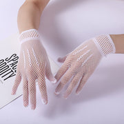Black White Wedding Gloves Etiquette Gloves for Women
