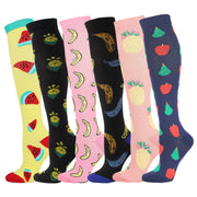 Multicolor Compression Running Socks for Men and Women