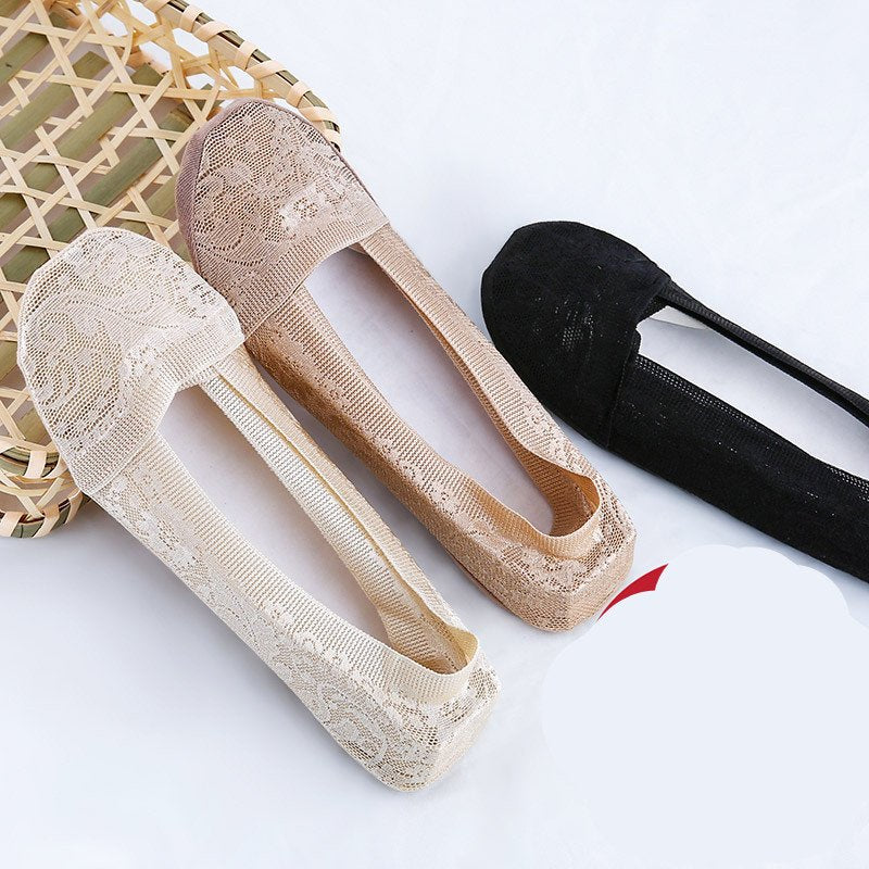 Invisible Cotton Socks for Women - 5 Pack