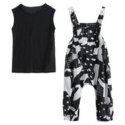 Wide Leg Camo Two-piece Suit for Women