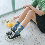 Cute Fruit Socks for Women - Soft Cotton Ankle Socks