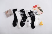 Butterfly Socks for Women - Casual Mid-Tube Style