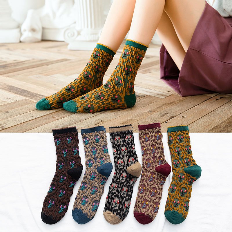 Breathable Mid-Calf Socks for Women