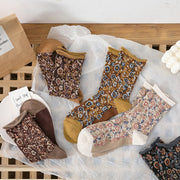 Pastoral Floral Socks for Women