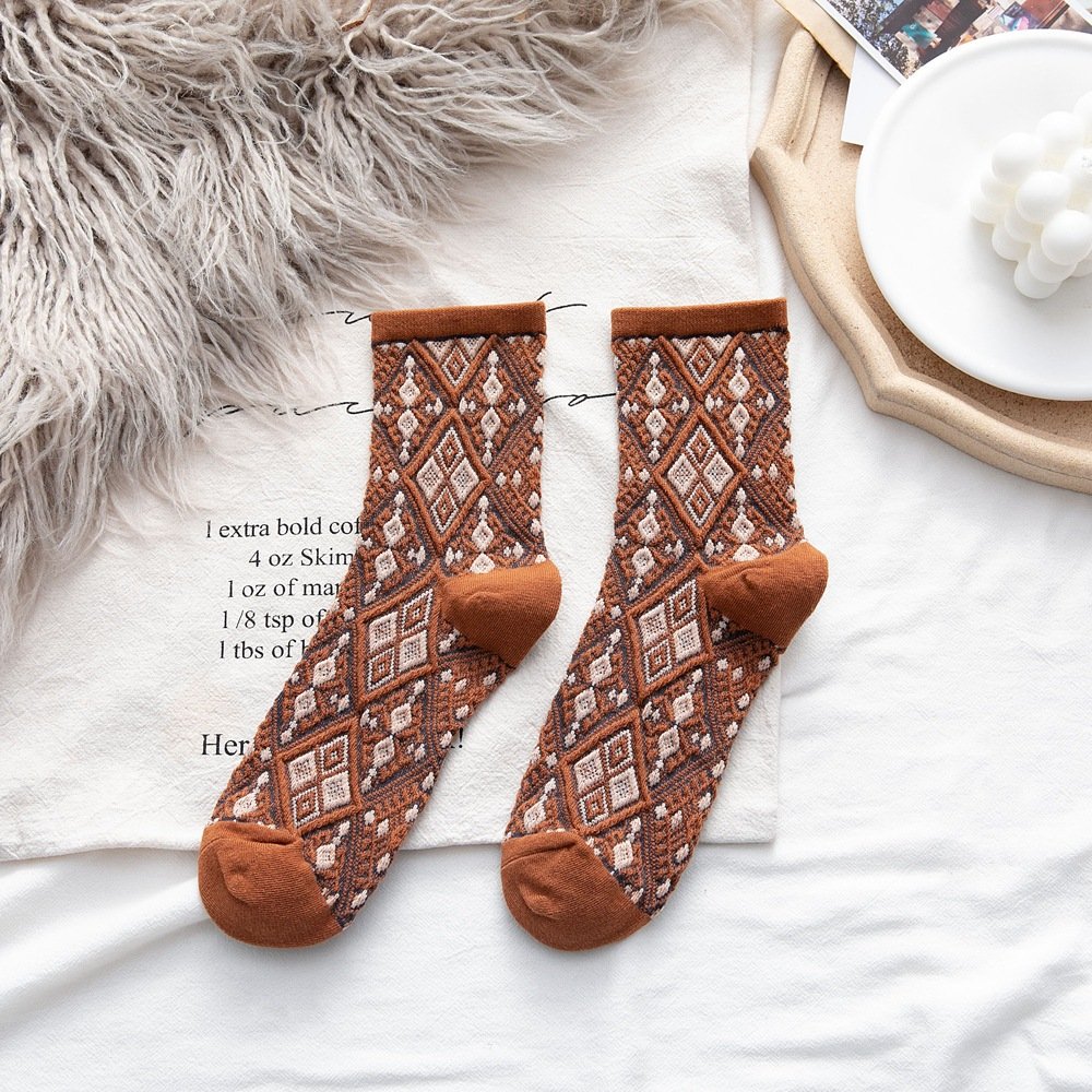 Moisture Wicking Floral Socks