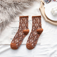 Moisture Wicking Floral Socks