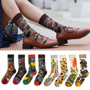 Breathable Sunflower Mesh Gauze Stockings for Women