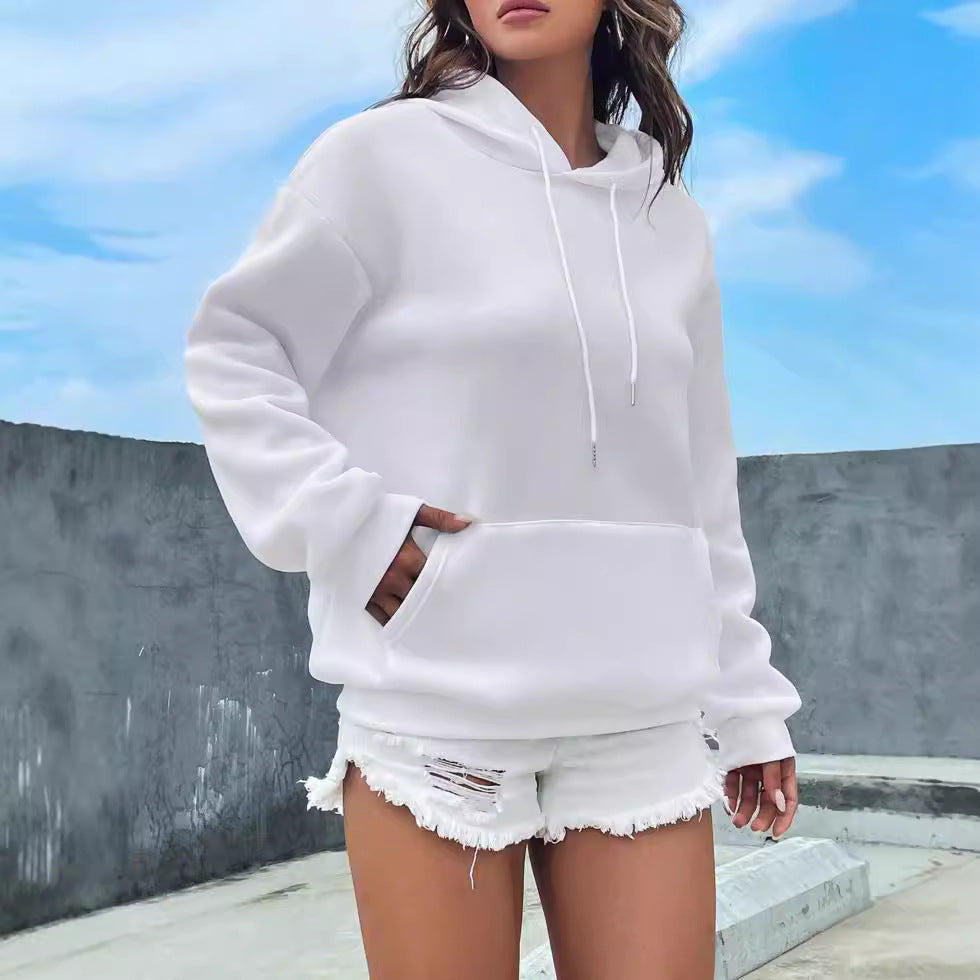 Cozy Fleece-Lined Hooded Pocket Sweatshirt