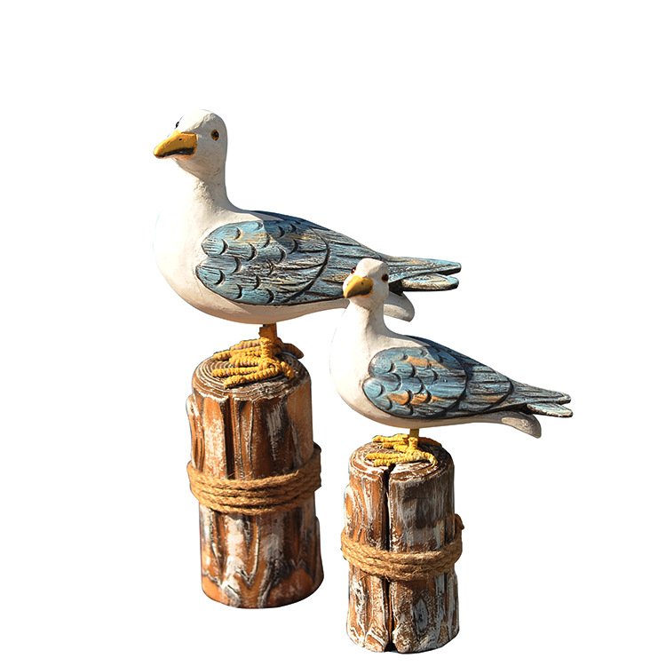 Wooden Bird Swing Home Decoration Set