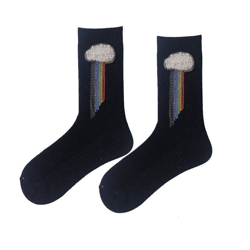 Cozy Rainbow Socks