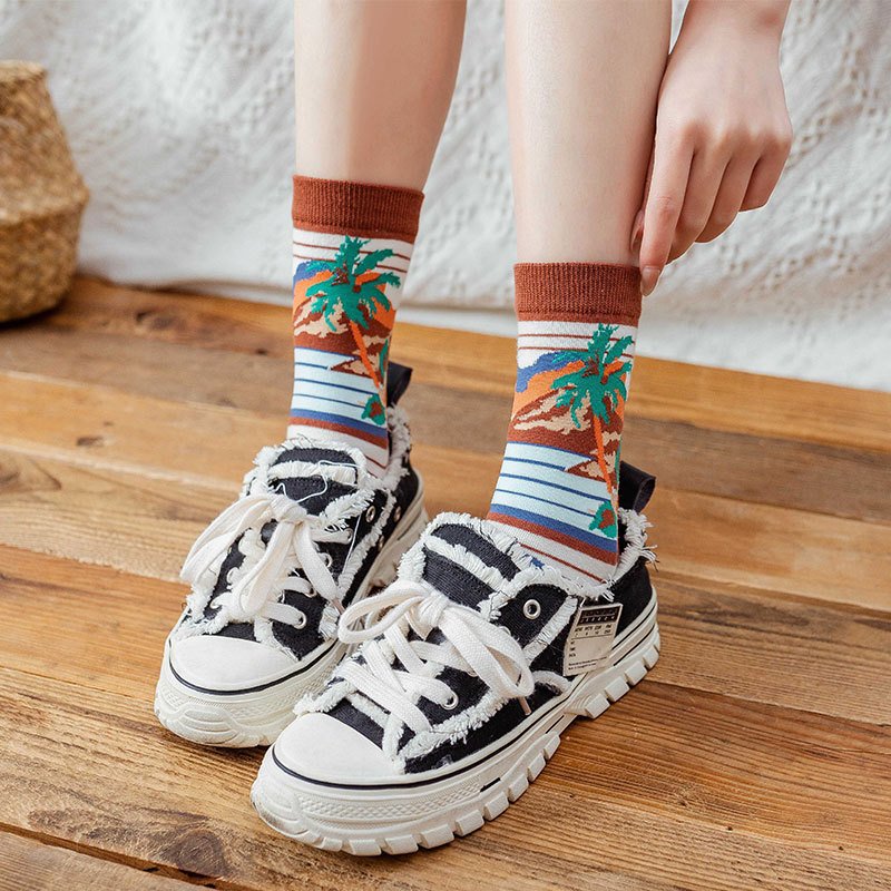 Fun Cartoon Women's Tube Socks