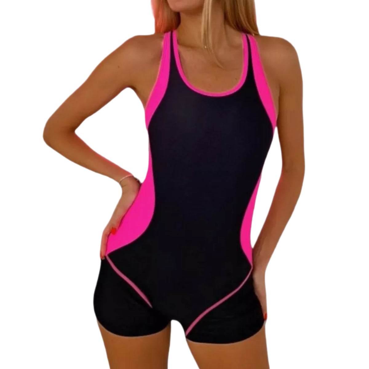 Sports Tank Top Racing Swimsuit One-piece Boxer Briefs