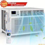 Portable Window Air Conditioner, 5000‑12000 BTU, Cools Up to 550 sq ft, 7 Modes, Remote Control, Quiet Energy‑Saving
