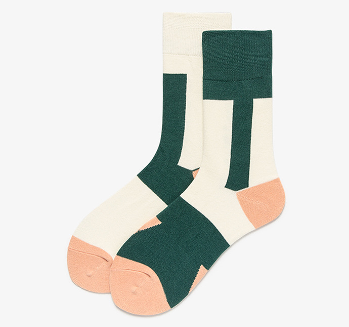 Cozy Contrast Tube Socks for Women