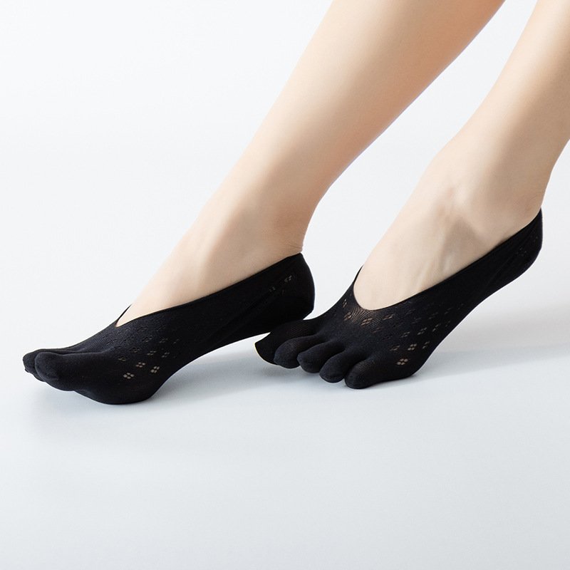 Breathable Velvet Five-Toe Socks for Women