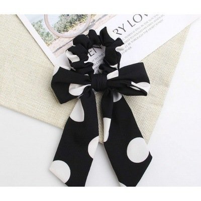 Polka Dot Ponytail Headband for Women