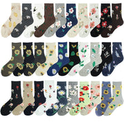 Floral Cotton Socks for Women - Breathable & Comfortable