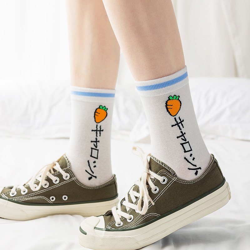 Fruit Cartoon Socks for Women - Breathable & Comfortable