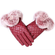Warm Touch Screen Gloves for Women, Velvet Windproof & Rainproof Cycling Driving Gloves
