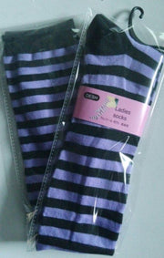 Colorful Striped Breathable Long Socks for Women