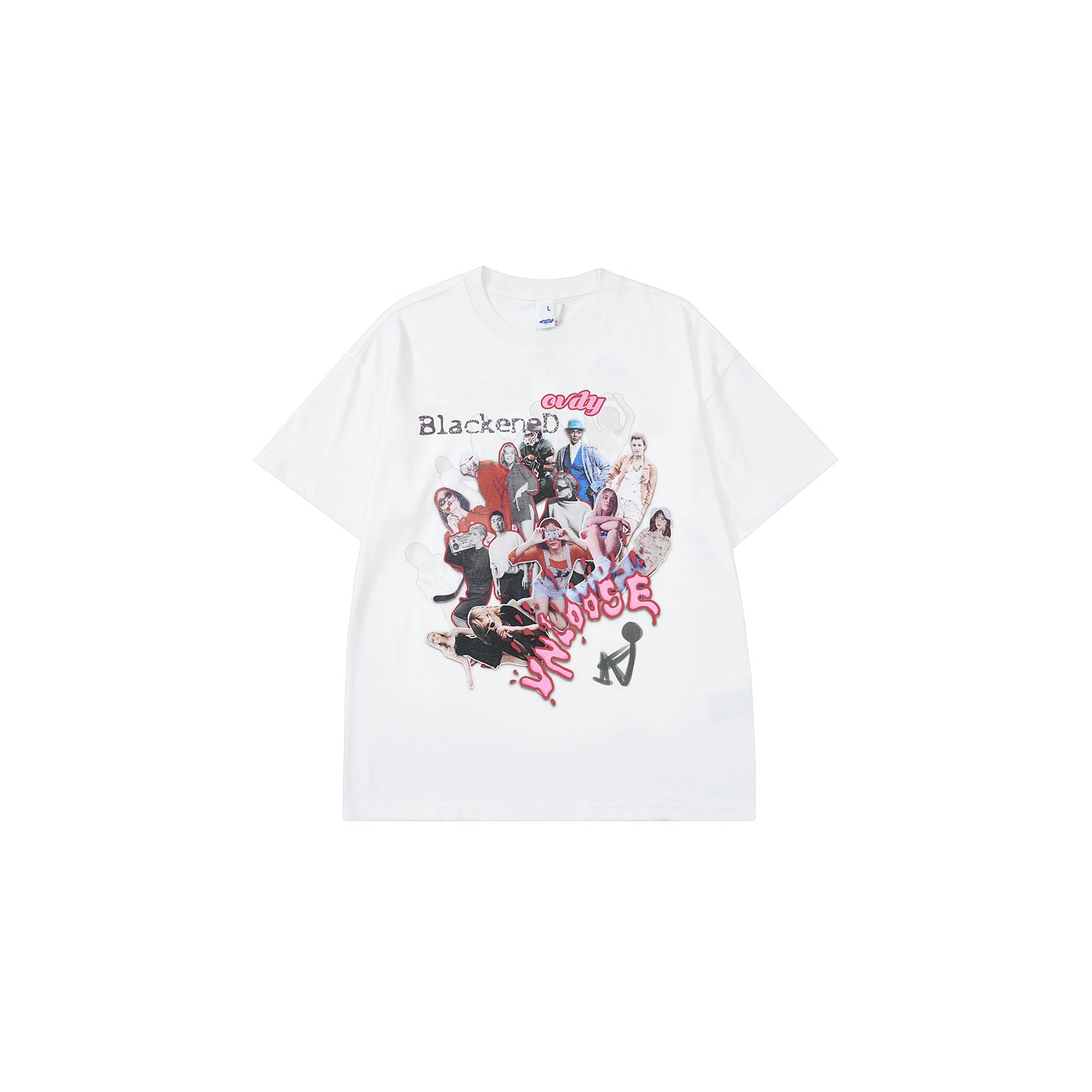 Graphic Short Sleeve Streetwear Hoodie for Men